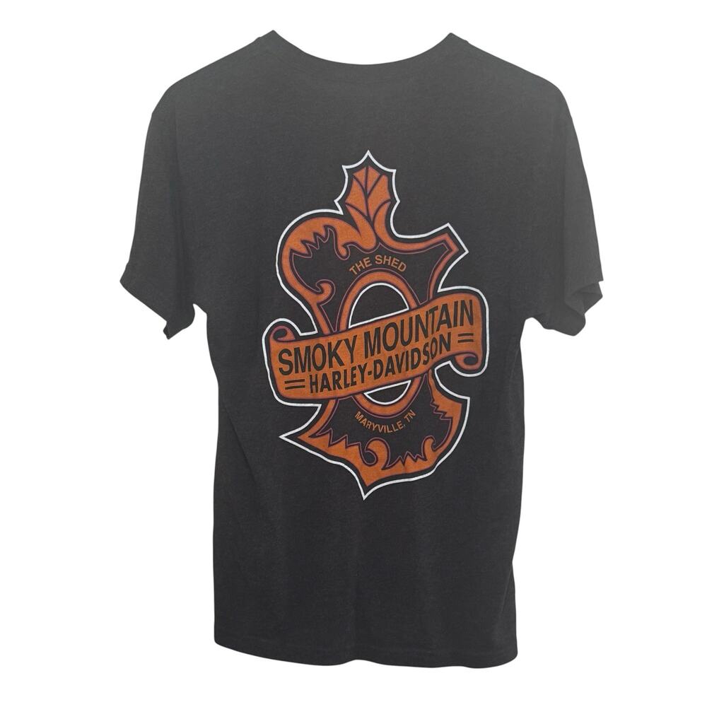 Smokey Mountain Harley Davidson The Shed Maryville TN Maple Leaf T-Shirt